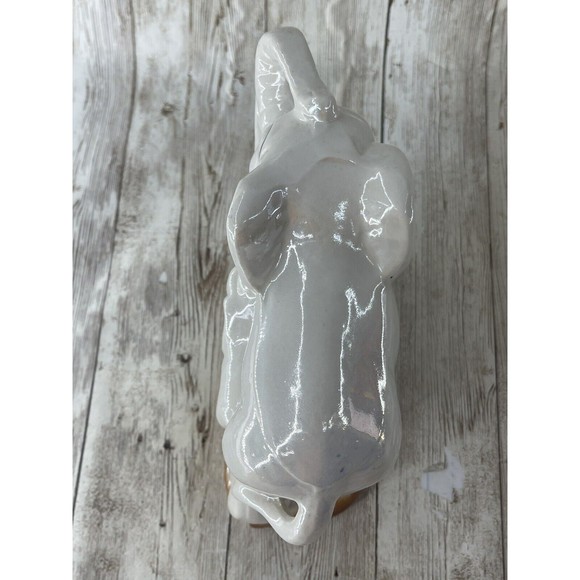 7” Vintage Ceramic Elephant Figurine with Baby Made in Brazil Good Luck Money - Picture 9 of 12